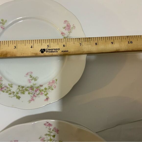 3 salad /Dessert (Sauce) plates by VICTORIA (AUSTRIA) 7 3/8” - Picture 6 of 7